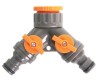 Conector cu 2 cai robinet 1/2&amp;quot; 3/4&amp;quot; furtun 1/2&amp;quot; Top Garden