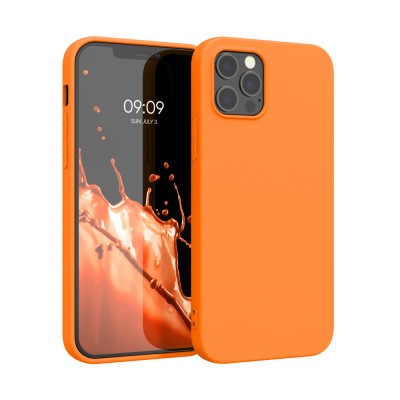 Husa pentru Apple iPhone 12 Pro Max, Silicon, Portocaliu, 53940.150 foto