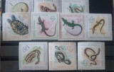 Romania 1965 Lp 601 reptile serie 10v. Nestampilata