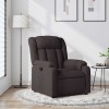 VidaXL Fotoliu rabatabil, maro &icirc;nchis, material textil 373579