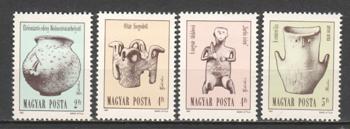 Ungaria, ceramica, arheologie, 1987, MNH