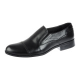 Pantofi barbati piele naturala Dyany Yany negru - Fabricat &icirc;n Bucovina