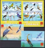 Guineea 2001 fauna pasari MI 3506-3517 2 klb. + 2 bl. 705,706 MNH, Nestampilat