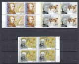 ROMANIA 2006 LP 1722 ANIVERSARI COMEMORARI PERSONALITATI II BLOCURI DE 4 MNH