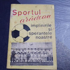 Brosura Sportul Aradean 1975