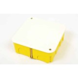 Doza legatura pentru gips carton, 105x105x45 mm, galbena, fixare sigura