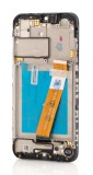 Display LCD Samsung Galaxy A01 A015F Negru + Touchscreen + Rama GH81-18209A Service Pack