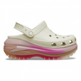 Saboti Crocs Classic Mega Crush ColorDip Clog Bej - Bone/Multi, 41