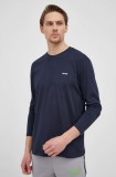 HUGO longsleeve din bumbac culoarea bleumarin, cu imprimeu 50466159