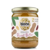 Crema Tartinabila de Arahide Smooth fara Sare Bio Biona 500gr, Biona Organic