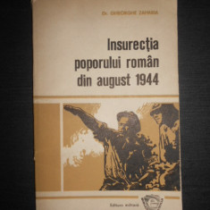 Gheorghe Zaharia - Insurectia poporului roman din August 1944