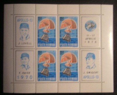 M1 TX2 6 - 1970 - Apollo 13 - in bloc de patru foto