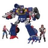 Transformers x G.I. Joe Action Figures Decepticon Soundwave Dreadnok Thunder Machine with Zarana &amp; Zartan, Hasbro