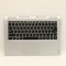 Carcasa superioara cu tastatura palmrest Laptop, Lenovo, Yoga 710-14ISK Type 80TY, 5CB0L47424, AM1JH000210, iluminata, argintie, layout US
