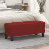 vidaXL Bancă, roșu vin, 100x35x41 cm, textil 349457