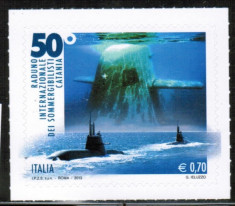 Italia, submarine, timbru adeziv, 2013, MNH foto