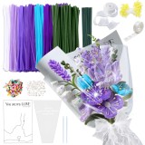 Set de curățare țevi pentru artizanat DIY cu 622 de piese asortate și s&acirc;rmă florală