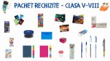 Pachet necesar rechizite Clasele V-VIII , Set complet pentru gimnaziu, 28 articole