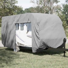 vidaXL Husa de rulota gri 610x250x220 cm Tesatura netesuta 4015867