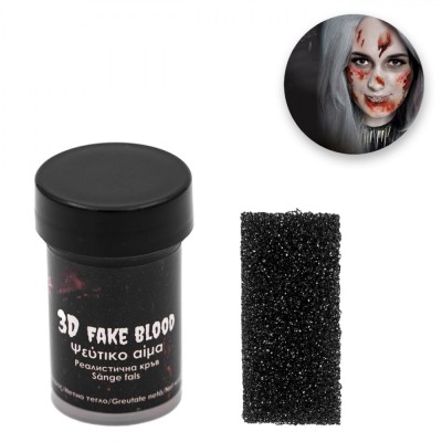 Kit machiaj Halloween 3D sange fals cu burete Capacitate 16ml foto