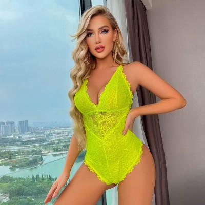 Body Provocator Dantela, Verde Neon, S, JGF Lingerie foto