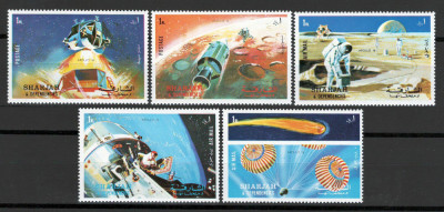 Sharjah 1972 Mi 982/86 MNH - Apollo 16 foto