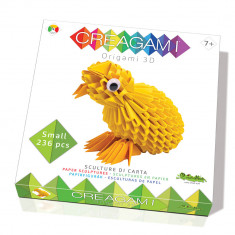 Joc 3D, Pui de gaina Origami , Creagami, 243 piese