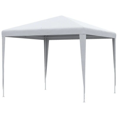 Pavilion pentru gradina/terasa, cadru metalic, pliabil, inaltime reglabila, alb, 2.7x2.7x2-2.54 m GartenVIP DiyLine foto