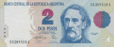 ARGENTINA █ bancnota █ 2 Pesos █ 1994 █ P-340b █ UNC █ necirculata