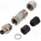 Conector M8, 3 pini, clasa etanseitate IP67, DEGSON ELECTRONICS - PASH-M8A-03P-MM-SL7001-00A(H)