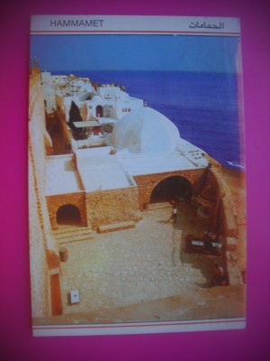 HOPCT 6525 CAFE SIDI BOU HABIB-HAMMAMET - TUNISIA -STAMPILOGRAFIE-AFRICA-CIRCULATA foto