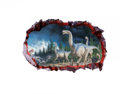 Sticker decorativ cu Dinozauri, 85 cm, 4224ST-1 foto