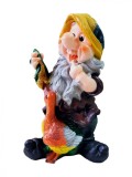 Cumpara ieftin Statueta decorativa, Pitic, Multicolor, 48 cm, DVG0144P