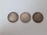 Romania Lot de 3 Monede 250 lei 1941 -Argint - Mihai I-NIHIL SINE DEO,