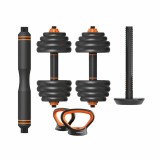 Cumpara ieftin Kit Xiaomi Kettlebell si Gantere 40kg, Negru, Haltera cu Greutati, Bara, Discuri, Plastic, Metal, Antiderapant