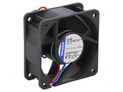 Ventilator DC axial 24V 60x60x25mm 36m3/h 28dBA cu rulmenti foto