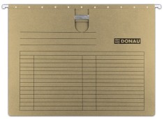 Dosar suspendabil cu sina, carton 230g/mp, bagheta metalica, 5 buc/set, DONAU - foto