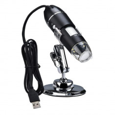 Microscop digital USB, 1000x , 8 x led reglabil, cablu 135 cm