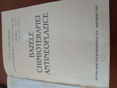 Bazele Chimioterapiei Antineoplazice-Florinel Badulescu foto