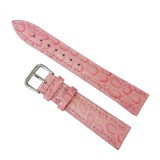 Cumpara ieftin Curea Piele Roz imprimeu Sarpe - 12mm, 14mm, 16mm, 18mm, Time Veranda