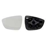 Geam oglinda exterioara cu suport fixare Ford Focus, 04.2018-, partea Stanga, incalzit; sticla asferica; geam cromat, Aftermarket