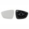 Geam oglinda exterioara cu suport fixare Ford Focus, 04.2018-, partea Stanga, incalzit; sticla asferica; geam cromat, Aftermarket