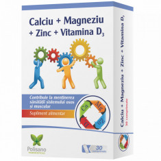 Calciu + Magneziu + Zinc + Vitamina D3 - Susținător al sănătății osoase,