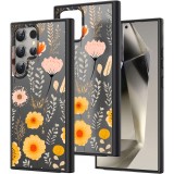 Hus&Auml; pentru samsung galaxy s25 ultra, flower 13, protec&Egrave;ie camer&Auml;, anti&Egrave;oc, design slim, negru
