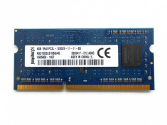 Memorie laptop Sodimm Kingston 4Gb DDR3 1600Mhz PC3L-12800S,1.35V,hp16d3ls1kbg foto