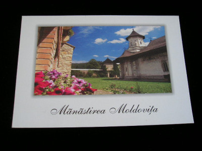 QW25 MS - Carte postala - tematica manastiri - vedere - Manastirea Moldovita 2 foto