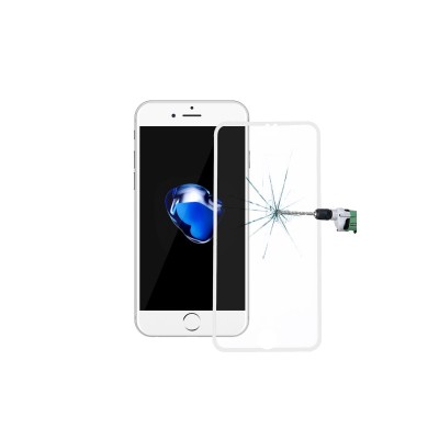 Folie Protectie ecran antisoc Apple iPhone 8 Plus Tempered Glass Full Face 3D Alba foto