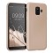 Husa Kwmobile pentru Samsung Galaxy A6 (2018), Silicon, Auriu, 46374.66