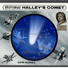 Coreea de Nord.1985 Cometa Halley-Bl. SC.199
