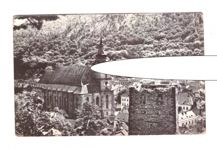 CP Brasov - Biserica Neagra, RPR, circulata 1963, stare buna
